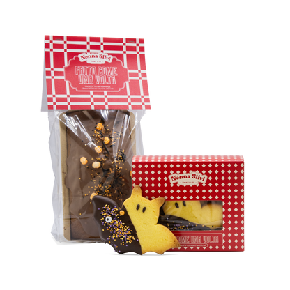 Box di Halloween Nonna Silvi: plumcake alla zucca e nocciola e biscotti pipistrelli