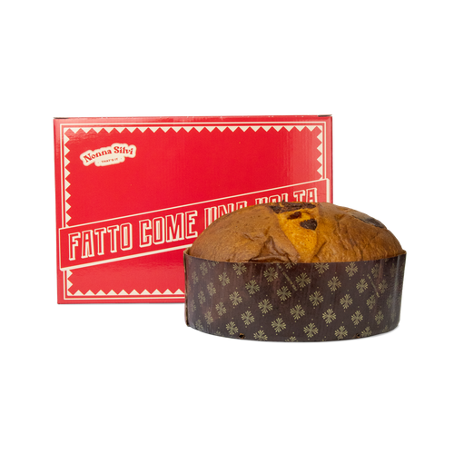 Panettone albicocca e gianduia 1 kg di Nonna Silvi con il suo baule regalo