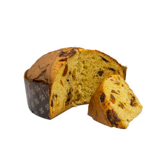 Panettone albicocca e gianduia di Nonna Silvi tagliato: l'interno