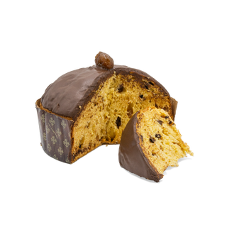Panettone castagna e marron glacé di Nonna Silvi tagliato: l'interno