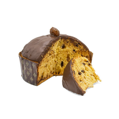 Panettone castagna e marron glacé di Nonna Silvi tagliato: l'interno